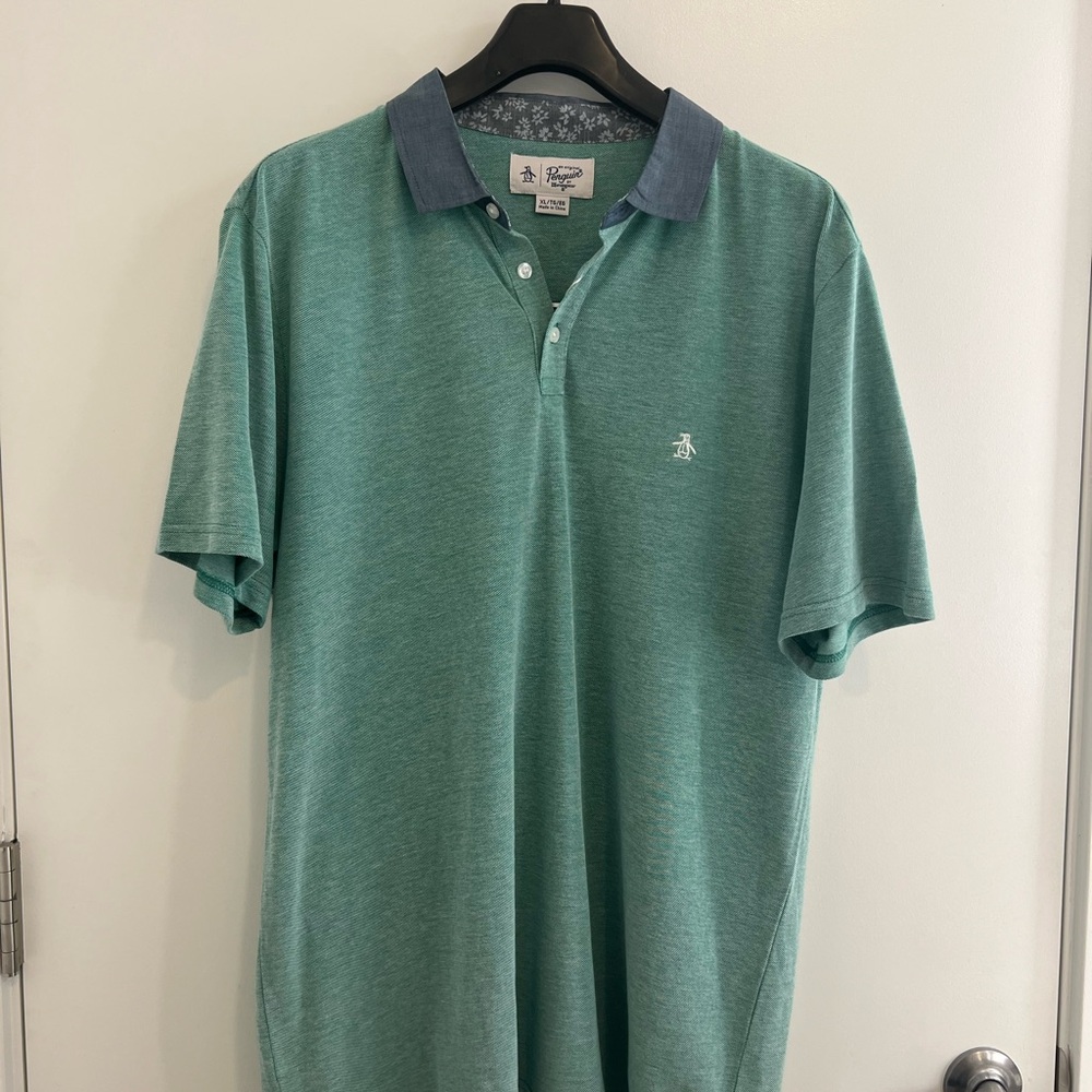 Original Penguin Men's Green Polo Shirt